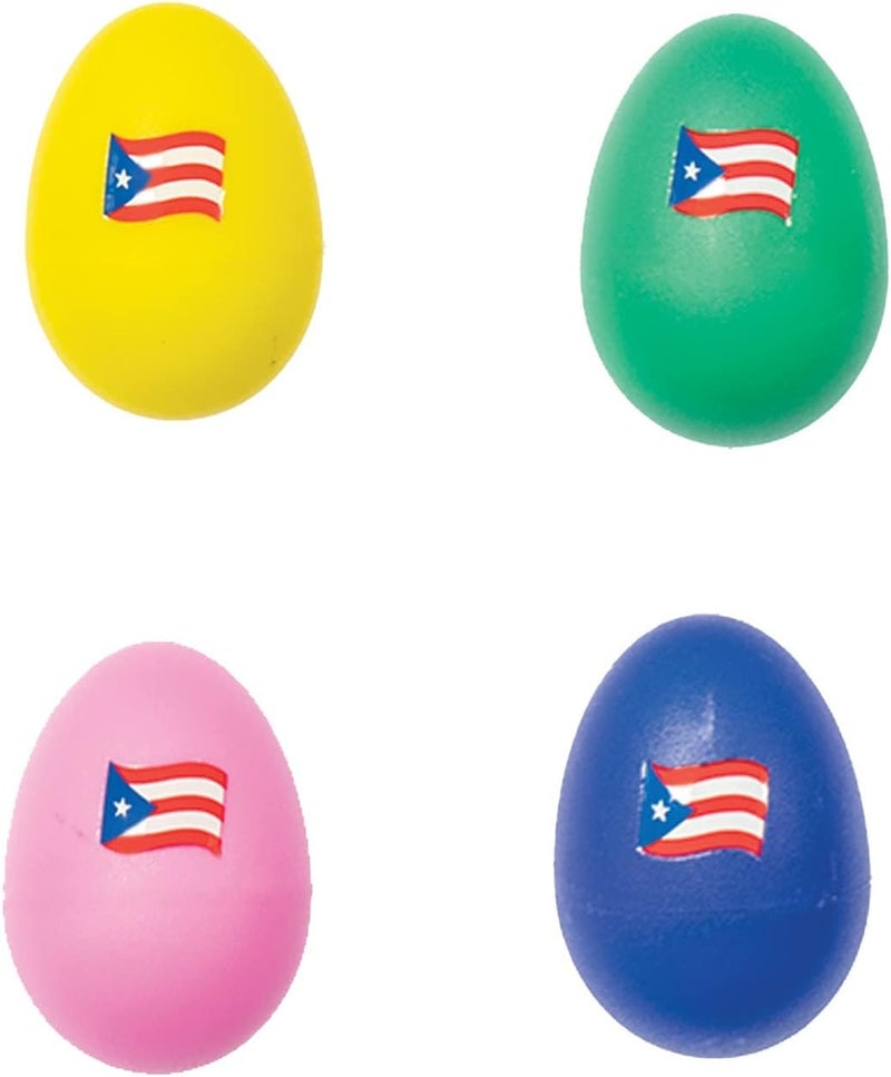 5d2 Percussion 4 PCS Plastic Egg Shaker Set with Puerto Rico Flag - Musical Hand Percussion Shakers - Maracas Percussion Instruments (5D2PRSHAKERS) - Image 5